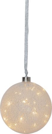 Glow Snow Glaskula 15 cm - frostad transparent - Belysning & el - Julbelysning - Övrig julbelysning