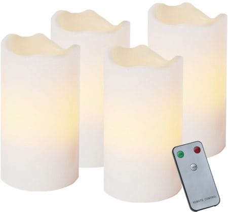 Advent LED Blockljus 4-pack 5 cm - vit - Belysning & el - Julbelysning - Övrig julbelysning