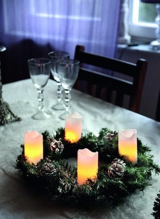 Advent LED Blockljus 4-pack 5 cm - vit - Belysning & el - Julbelysning - Övrig julbelysning