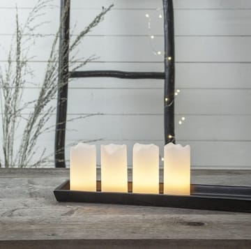 Advent LED Blockljus 4-pack 5 cm - vit - Belysning & el - Julbelysning - Övrig julbelysning