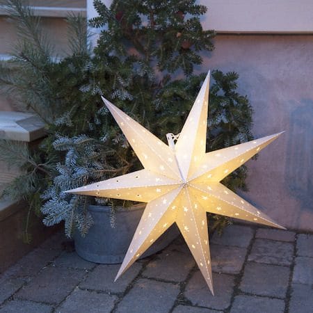 Alice Stjärna belysning 60 cm - vit - Belysning & el - Julbelysning - Julbelysning utomhus