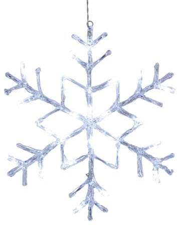 Antarctica LED-Snöflinga Jul Utomhus 40 cm 24 Ljus, Vit