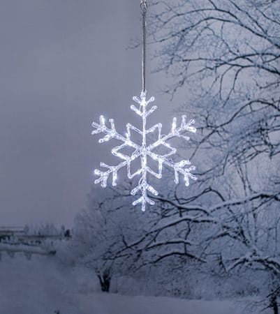 Antarctica LED-Snöflinga Jul Utomhus 40 cm 24 Ljus - Vit - Belysning & el - Julbelysning - Julbelysning utomhus