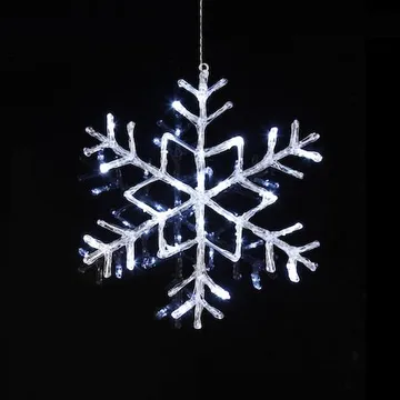 Antarctica LED-Snöflinga Jul Utomhus 40 cm 24 Ljus - Vit - Belysning & el - Julbelysning - Julbelysning utomhus