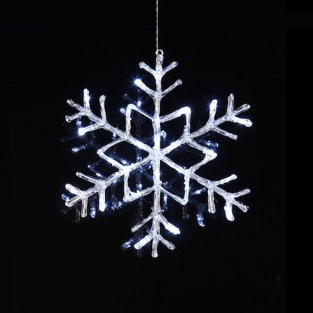 Antarctica LED-Snöflinga Jul Utomhus 40 cm 24 Ljus - Vit - Belysning & el - Julbelysning - Julbelysning utomhus