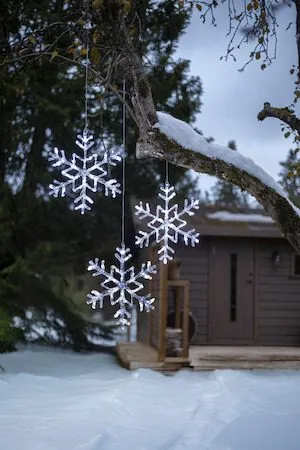 Antarctica LED-Snöflinga Jul Utomhus 40 cm 24 Ljus - Vit - Belysning & el - Julbelysning - Julbelysning utomhus