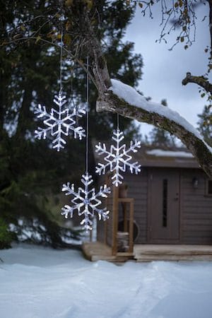 Antarctica LED-Snöflinga Jul Utomhus 40 cm 24 Ljus - Vit - Belysning & el - Julbelysning - Julbelysning utomhus