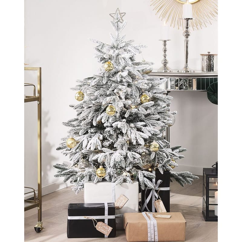 Bassie Liten Snöig Plastgran 120 cm - Vit/Grön - Inredning - Julpynt & helgdekoration - Julpynt & juldekoration - Plastgran