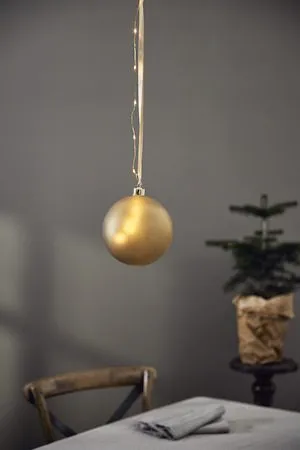 Bliss Glaskula 15 cm - matt guld - Belysning & el - Julbelysning - Övrig julbelysning
