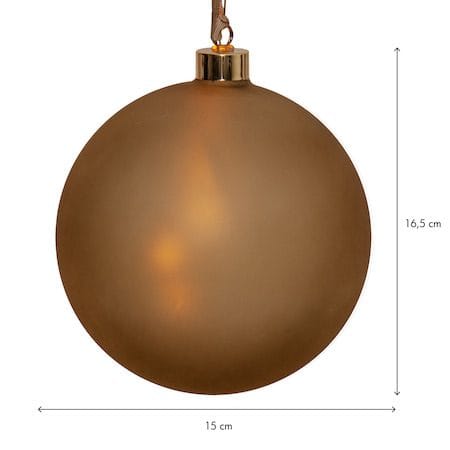 Bliss Glaskula 15 cm - matt guld - Belysning & el - Julbelysning - Övrig julbelysning