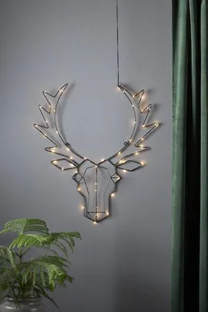 Cupid Inomhusdekoration belysning 52 cm, svart