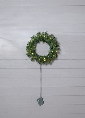 Dalbo Krans med belysning 40 cm - grön - Belysning & el - Julbelysning - Julbelysning utomhus