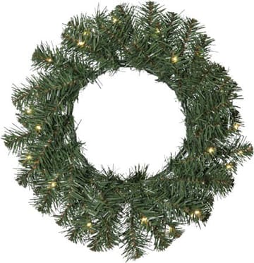 Dalbo Krans med belysning 40 cm - grön - Belysning & el - Julbelysning - Julbelysning utomhus