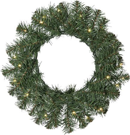 Dalbo Krans med belysning 40 cm - grön - Belysning & el - Julbelysning - Julbelysning utomhus