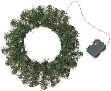 Dalbo Krans med belysning 40 cm - grön - Belysning & el - Julbelysning - Julbelysning utomhus