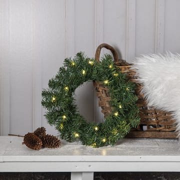 Dalbo Krans med belysning 40 cm - grön - Belysning & el - Julbelysning - Julbelysning utomhus