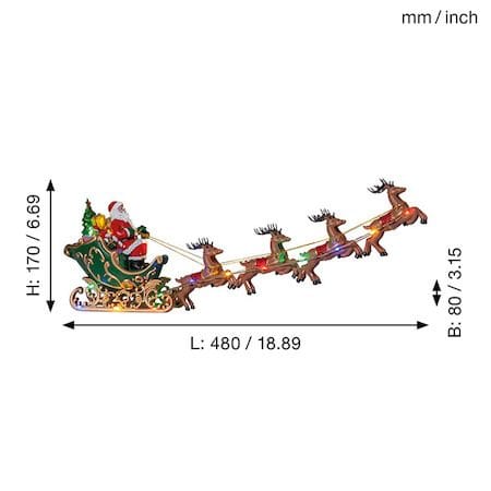 Deerville Inomhusdekoration 48 cm - flerfärgad - Belysning & el - Julbelysning - Övrig julbelysning