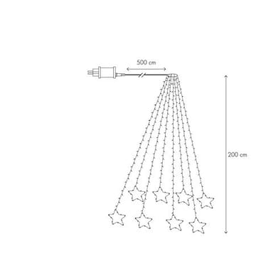 Dew Drop Tree Light Julgransslinga 200 cm - transparent - Belysning & el - Julbelysning - Jullampor