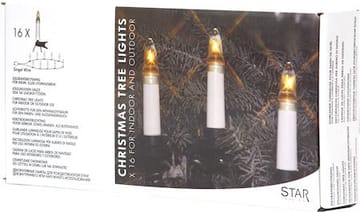 Erik Julgransbelysning Utomhus 7,5 m 16 Ljus E10 - Vit|Grön - Belysning & el - Julbelysning - Julgransbelysning