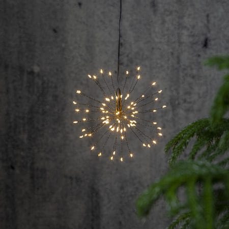 Firework Hängande dekoration belysning 16 cm - svart - Belysning & el - Julbelysning - Övrig julbelysning