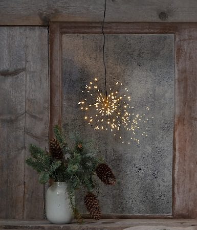 Firework Hängande dekoration belysning 16 cm - svart - Belysning & el - Julbelysning - Övrig julbelysning