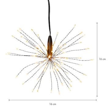 Firework Hängande dekoration belysning 16 cm - svart - Belysning & el - Julbelysning - Övrig julbelysning