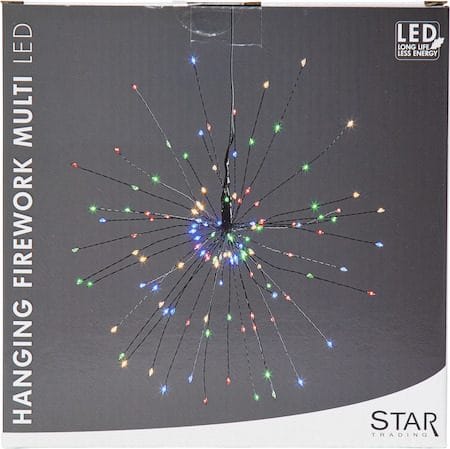 Firework Hängande dekoration belysning 26 cm - svart - Belysning & el - Julbelysning - Övrig julbelysning