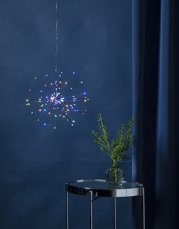 Firework Hängande dekoration belysning 26 cm - svart - Belysning & el - Julbelysning - Övrig julbelysning