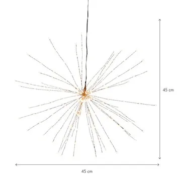 Firework Hängande dekoration belysning 45 cm - svart - Belysning & el - Julbelysning - Övrig julbelysning
