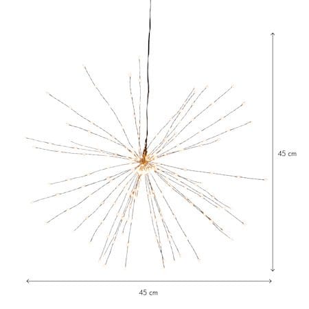 Firework Hängande dekoration belysning 45 cm - svart - Belysning & el - Julbelysning - Övrig julbelysning