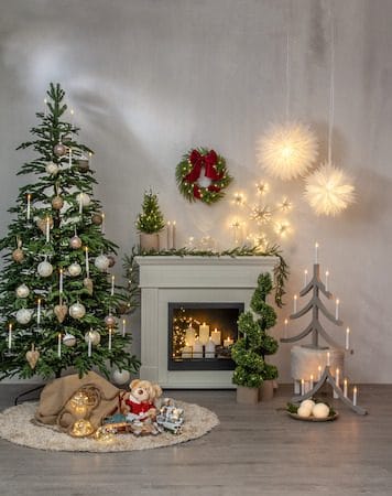 Flamme Julgransbelysning - vit och grön - Belysning & el - Julbelysning - Jullampor