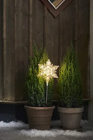 Flocke Utomhusdekoration belysning 20 cm - transparent - Belysning & el - Julbelysning - Julbelysning utomhus