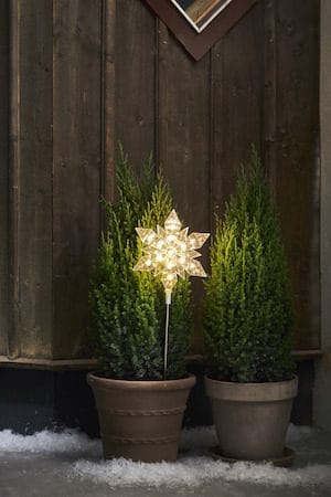 Flocke Utomhusdekoration belysning 20 cm - transparent - Belysning & el - Julbelysning - Julbelysning utomhus