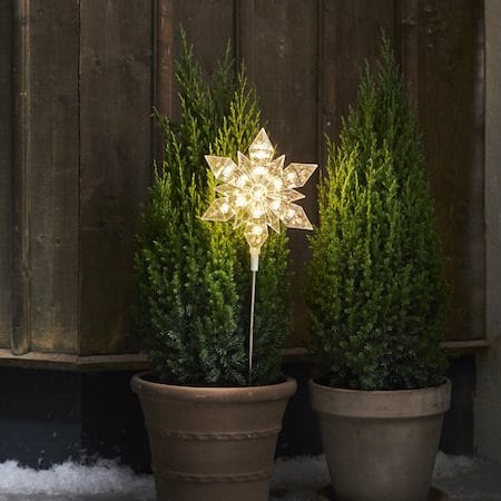 Flocke Utomhusdekoration belysning 20 cm - transparent - Belysning & el - Julbelysning - Julbelysning utomhus