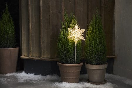 Flocke Utomhusdekoration belysning 20 cm - transparent - Belysning & el - Julbelysning - Julbelysning utomhus