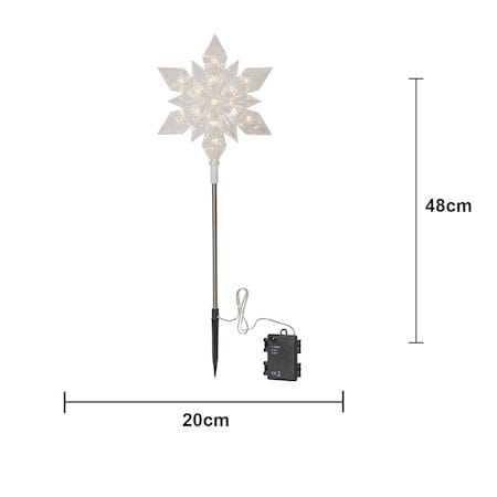 Flocke Utomhusdekoration belysning 20 cm - transparent - Belysning & el - Julbelysning - Julbelysning utomhus