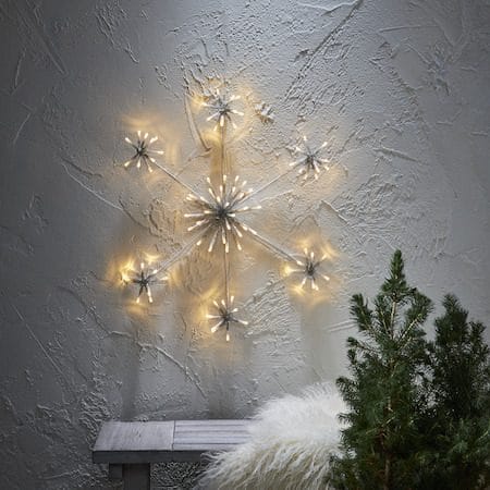 Flower Snowflake Siluett 50 cm - vit - Belysning & el - Julbelysning - Julbelysning utomhus