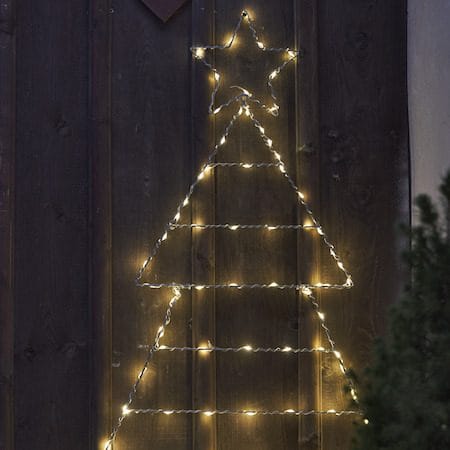 Folde Siluett belysning julgran 120 cm - silver - Belysning & el - Julbelysning - Julbelysning utomhus