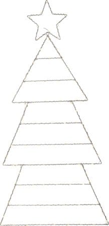 Folde Siluett belysning julgran 120 cm - silver - Belysning & el - Julbelysning - Julbelysning utomhus