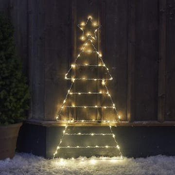 Folde Siluett belysning julgran 90 cm - silver - Belysning & el - Julbelysning - Julbelysning utomhus