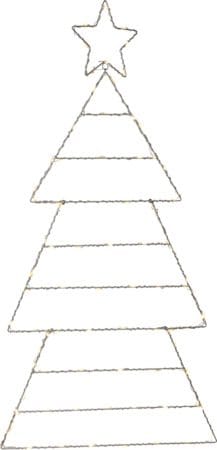 Folde Siluett belysning julgran 90 cm - silver - Belysning & el - Julbelysning - Julbelysning utomhus