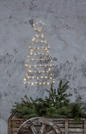 Folde Siluett belysning julgran 90 cm - silver - Belysning & el - Julbelysning - Julbelysning utomhus