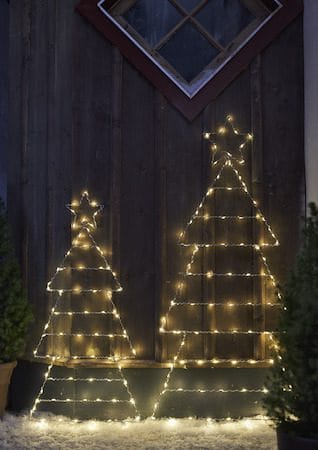 Folde Siluett belysning julgran 90 cm - silver - Belysning & el - Julbelysning - Julbelysning utomhus