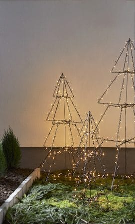 Foldy Utomhusdekoration julgran med belysning 50 cm - svart - Belysning & el - Julbelysning - Julbelysning utomhus
