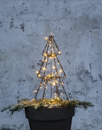 Foldy Utomhusdekoration julgran med belysning 50 cm - svart - Belysning & el - Julbelysning - Julbelysning utomhus