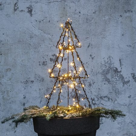 Foldy Utomhusdekoration julgran med belysning 50 cm - svart - Belysning & el - Julbelysning - Julbelysning utomhus