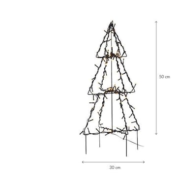 Foldy Utomhusdekoration julgran med belysning 50 cm - svart - Belysning & el - Julbelysning - Julbelysning utomhus