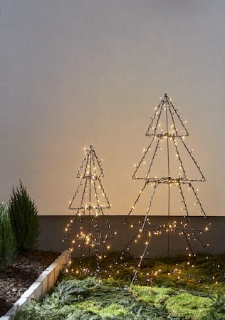 Foldy Utomhusdekoration julgran med belysning 50 cm - svart - Belysning & el - Julbelysning - Julbelysning utomhus