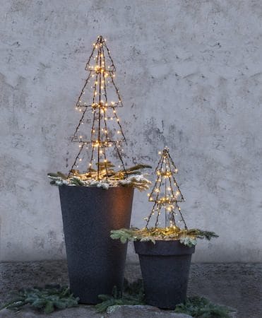 Foldy Utomhusdekoration julgran med belysning 90 cm - svart - Belysning & el - Julbelysning - Julbelysning utomhus