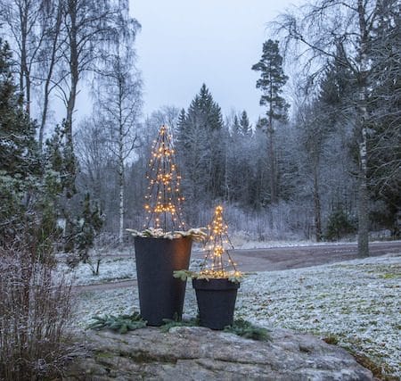 Foldy Utomhusdekoration julgran med belysning 90 cm - svart - Belysning & el - Julbelysning - Julbelysning utomhus